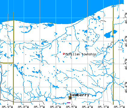 McMillan township, MI map