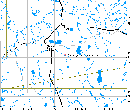 Covington township, MI map