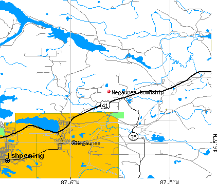 Negaunee township, MI map