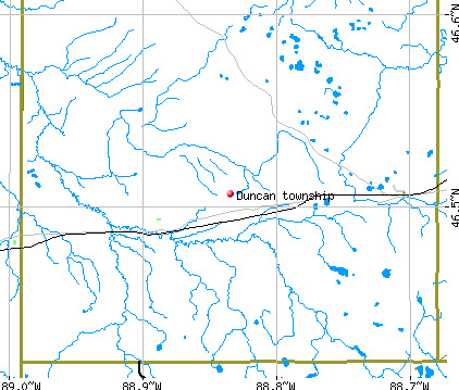 Duncan township, MI map
