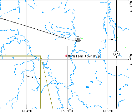 McMillan township, MI map