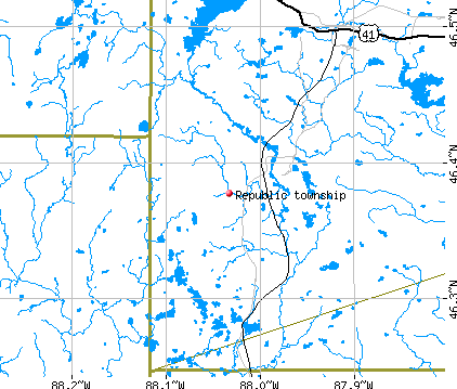 Republic township, MI map