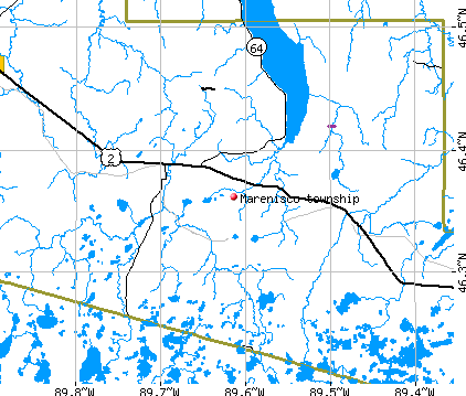 Marenisco township, MI map