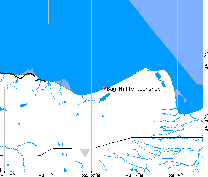 Bay Mills township, MI map