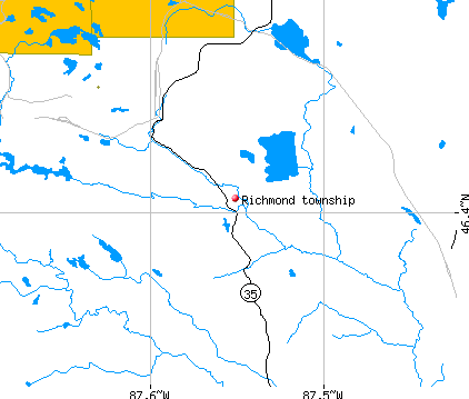 Richmond township, MI map