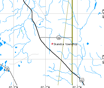 Skandia township, MI map