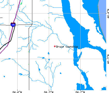 Bruce township, MI map