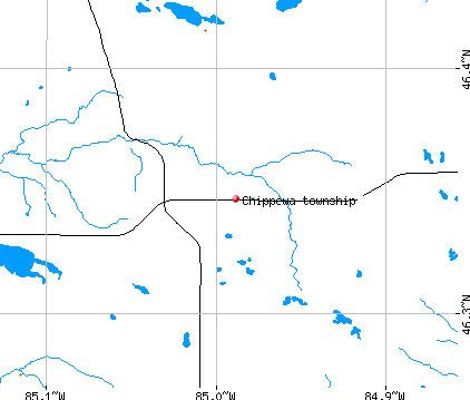 Chippewa township, MI map