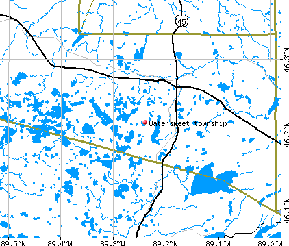 Watersmeet township, MI map