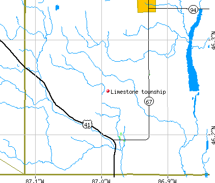 Limestone township, MI map