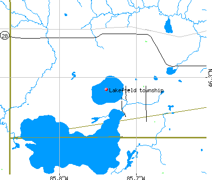 Lakefield township, MI map