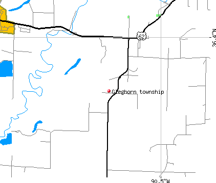 Gleghorn township, AR map