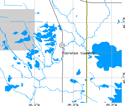 Germfask township, MI map