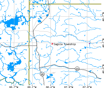 Sagola township, MI map