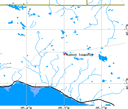 Hudson township, MI map