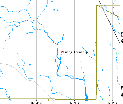 Ewing township, MI map