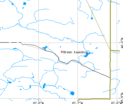 Breen township, MI map