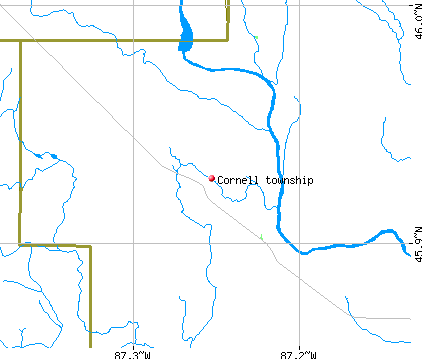 Cornell township, MI map