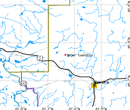 Meyer township, MI map