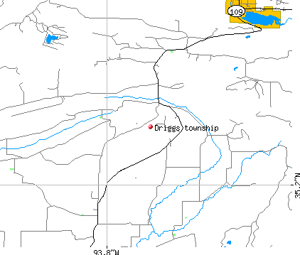 Driggs township, AR map