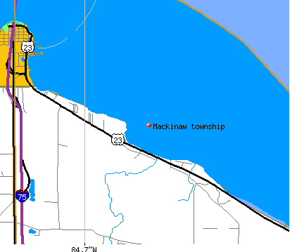 Mackinaw township, MI map