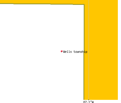 Wells township, MI map