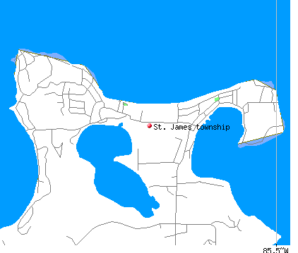 St. James township, MI map