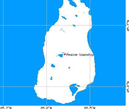 Peaine township, MI map