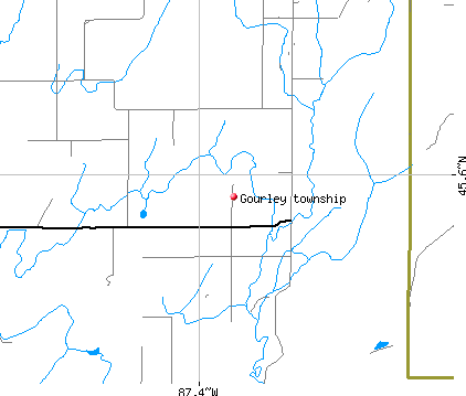 Gourley township, MI map