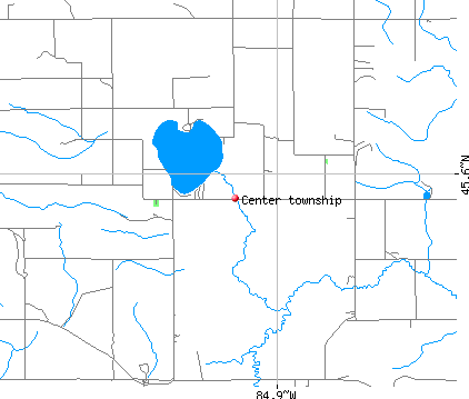 Center township, MI map