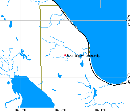 Bearinger township, MI map