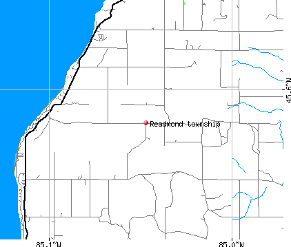 Readmond township, MI map