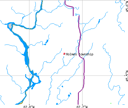 Holmes township, MI map