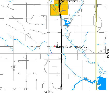 Maple River township, MI map