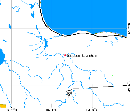 Ocqueoc township, MI map