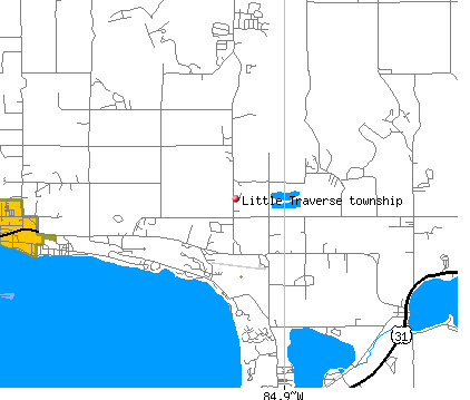 Little Traverse township, MI map