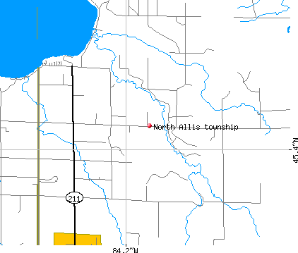 North Allis township, MI map
