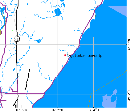 Ingallston township, MI map