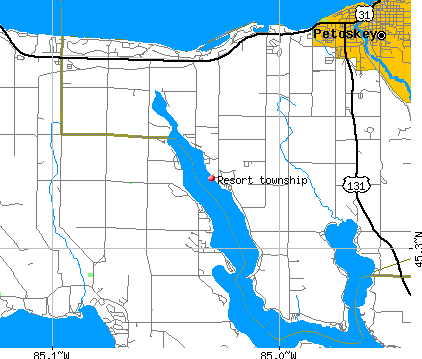 Resort township, MI map