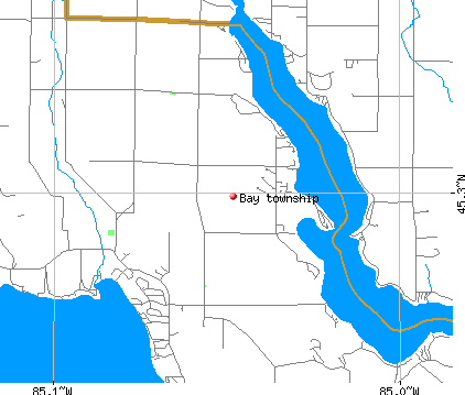 Bay township, MI map