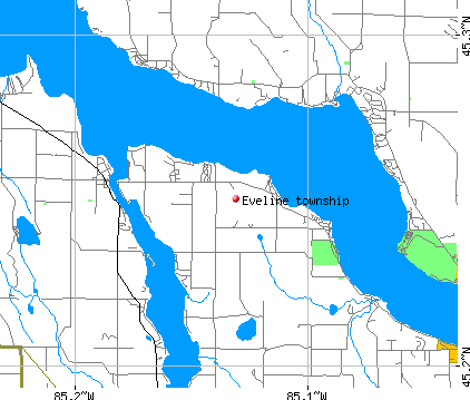 Eveline township, MI map
