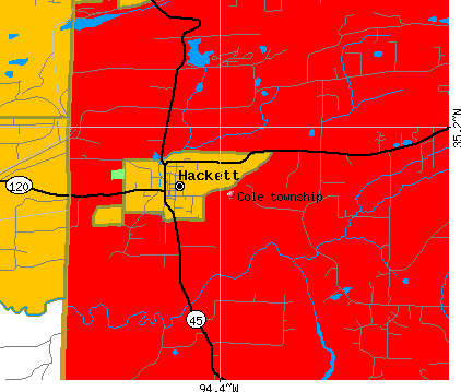 Cole township, AR map