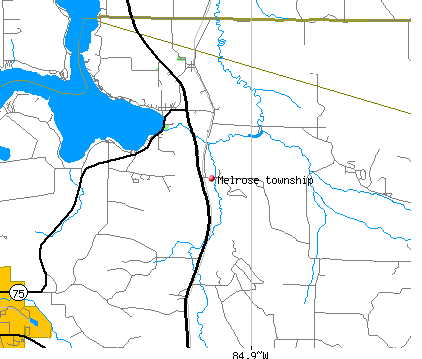 Melrose township, MI map