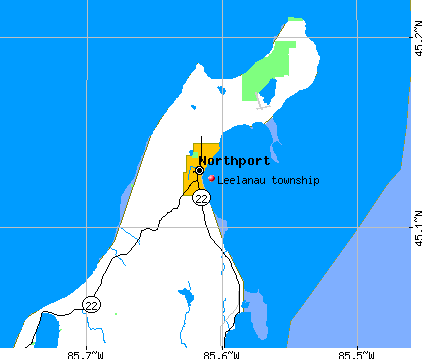 Leelanau township, MI map