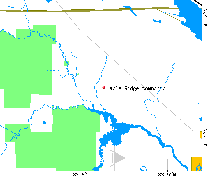 Maple Ridge township, MI map