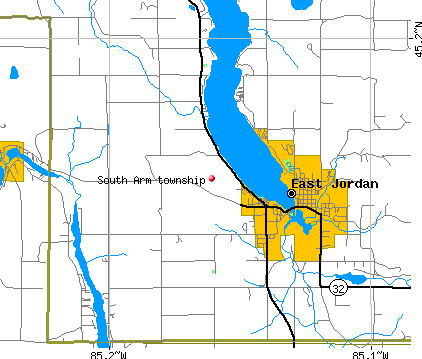 South Arm township, MI map