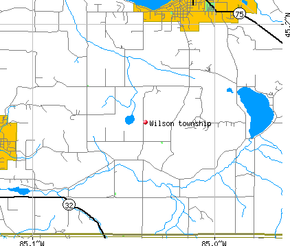Wilson township, MI map