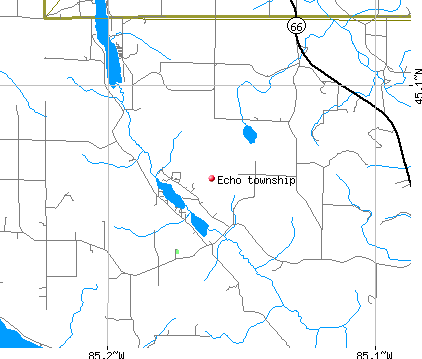 Echo township, MI map