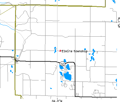 Elmira township, MI map