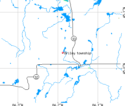 Briley township, MI map